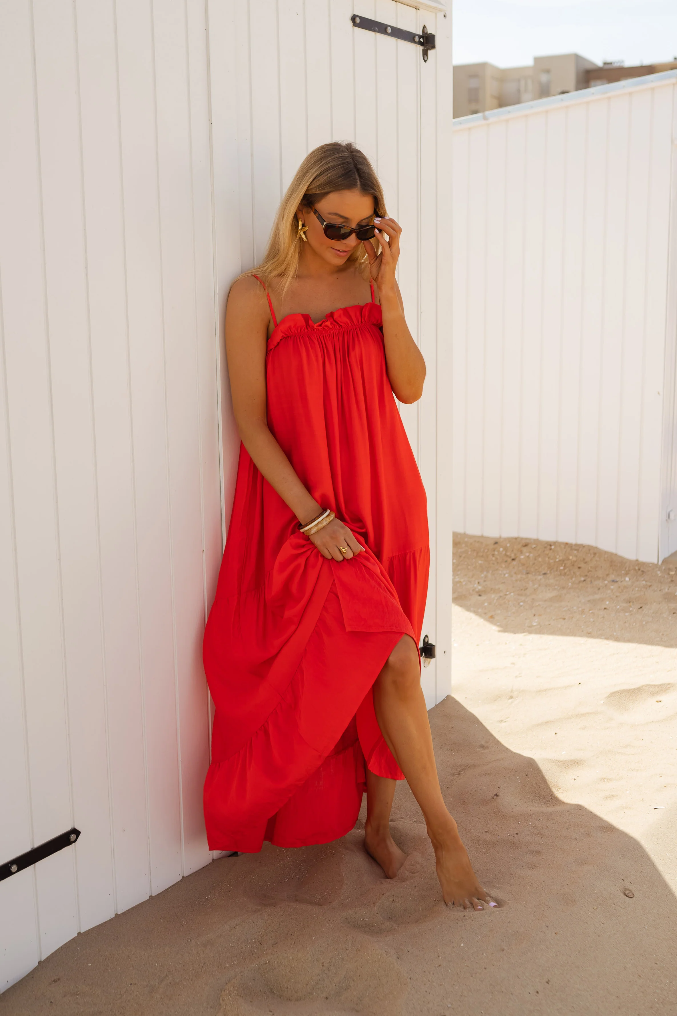 Zohali dress - red